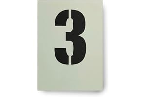 Dovetails Vintage Big Number 3 Stencil 120 mm Tall Large Number Three Stencil