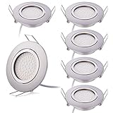 Schwenkbar- breites Lichtbereich: Die Leuchtmittel sind 40°drehbar, besitzen einen Abstrahlwinkel von 120° und eignet sich deshalb insbesondere für den Einsatz in Wohnräumen und Büros