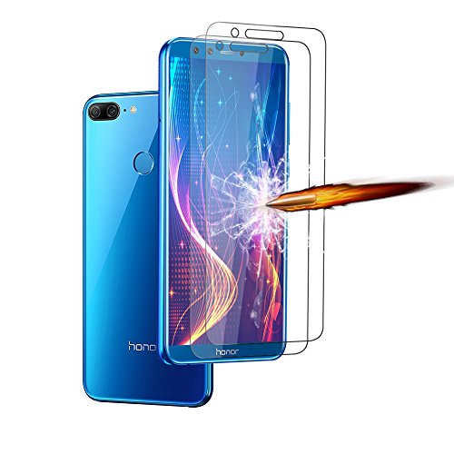 2x Huawei Honor 9 Lite Pellicola protettiva, EJBOTH Premium Vetro Temperato proteggi schermo telefono Cristallo trasparente - Ultra resistente Anti-bolla Alta definizione