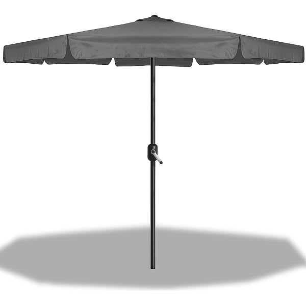 Gartensonnenschirm Aus Hartholz – 2 M Spannweite, 2,18 M Hoch, 180g/m² Polyester, 8 Farben, Ohne Ständer