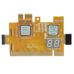 Analyzer Diagnostic Card, 4?in?1 PCI PCI?E 2LPC 2?Bit Debug Post PC Computer Motherboard Motherboard Tester Accurate Fast CPU Memory Hard Disk Desktop Diagnostic Card with LED Indicator