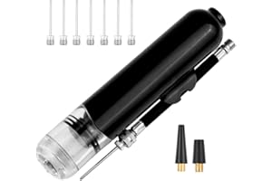 iToobe Ball Pump Set with 8 Needle Pins and 2 Spare Nozzle Adapter, Air Pump Adaptor Set for Football, Rugby Ball, Volleyball, Basketball, Handball, Balloon, Bikes, Swim Inflatables and other balls