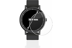 BROTECT Schutzglas für Armbanduhren (Kreisrund, ø: 30 mm) Schutzfolie Panzer-Folie Glas [Extrem Kratzfest 9H, Anti-Fingerprint, Ultra-Transparent]
