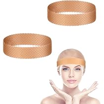 Set di 2 Fasce Parrucche Antiscivolo in Silicone, Fascia Capelli