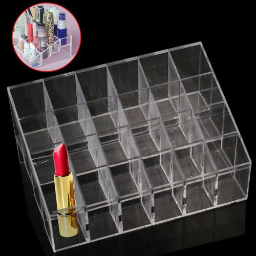 Oxforder 24 Stand Clear Acryl Lippenstift Organizer Make-up Halter Display Ständer - 2