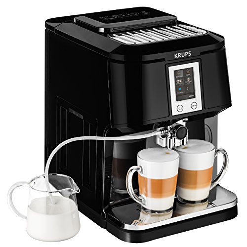 Krups EA8808 Kaffeevollautomat (Two-in-One-Touch Funktion, 15 bar, Touchscreen-Farbdisplay) Edelstahl/ Schwarz - 4
