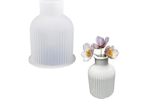 MsTeco Vase Silikonform, Epoxidharz Formen Gießformen für Beton Silikonform Blumentopf Gießform Vase DIY für Stifthaltern, Vasen, Kristallflaschen, Dekorativen Ornamenten