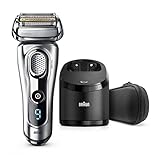 Braun Series 9 9290cc Men's Electric Foil Shaver, Wet and Dry with Clean and Renew Charge Station, Pop Up Trimmer, Rechargeable and Cordless Razor and Travel Case - Silver