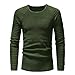 Produktbild Geili Herren Langarmshirt Strickpullover Falten Pulli Herren Long Sleeve T-Shirt Rundhals Einfarbig Base Tops Oberteile Freizeit Slim Fit Pullover Bluse Tee