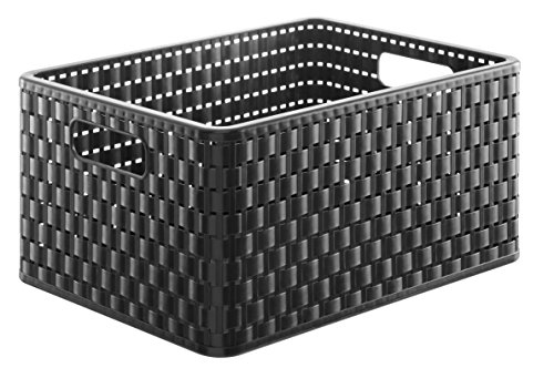 Sundis A4 schwarz Country Korb Kunststoff schwarz 36,8 x 27,8 x 19,1 cm