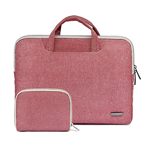 LISEN@ 13,3 Zoll wasserfeste und 360° stoßfeste Aktentaschen als Schutz für Ihren Laptop/Notebook mit Handgriff (13,3, Rosa)