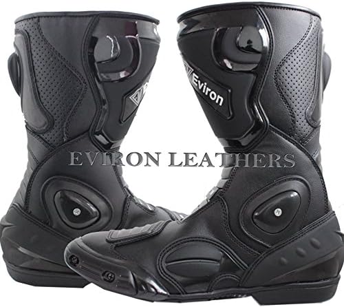 Motorbike Black Protective Boots (UK-10 (Euro-44))
