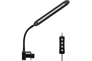 OSATNB Luz para acuario, 3 modos de color de luz, ajuste de brillo de 5 niveles con temporizador y función de memoria, iluminación adecuada para plantas acuáticas y acuarios de agua dulce (9 W para acuarios