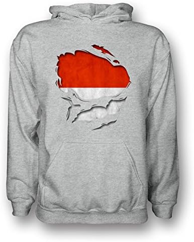 Monaco Ripped Effect Under Shirt - Mens Hoodie