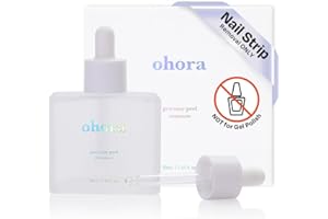 ohora Easy Peel Remover - Semi-Cured Gel Nail Strip Remover with Hygienic Dropper | Non-Drying, Nourishing Formula | Vegan, Cruelty-Free, and Hypoallergenic