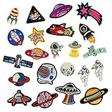 GREAT CREATIVE DIY DEKORATING ZUBEHÖR: Einschließlich 22 Stück Raum DIY bestickt Patch mit exquisiten und leuchtenden Aussichten, ideal für handgemachte Kunst und Kunsthandwerk Projekte