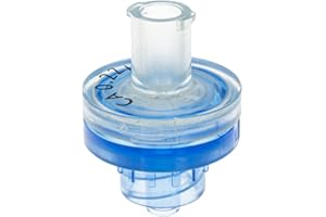 GVS Filter Technology, Syringe Filter, ABLUO, 13mm, CA Membrane, 0.22µm, Acrylic Housing, Blue Color, 10/pk