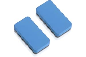 TOVBMUP 2 Stück Whiteboard Schwamm,Whiteboard Schwamm Magnetisch Magnetische Whiteboardlöscher,Tafelwischer mit Dickem Filzpad,Magnetischer Wischer, für Klassenzimmer, Büro und Zuhause