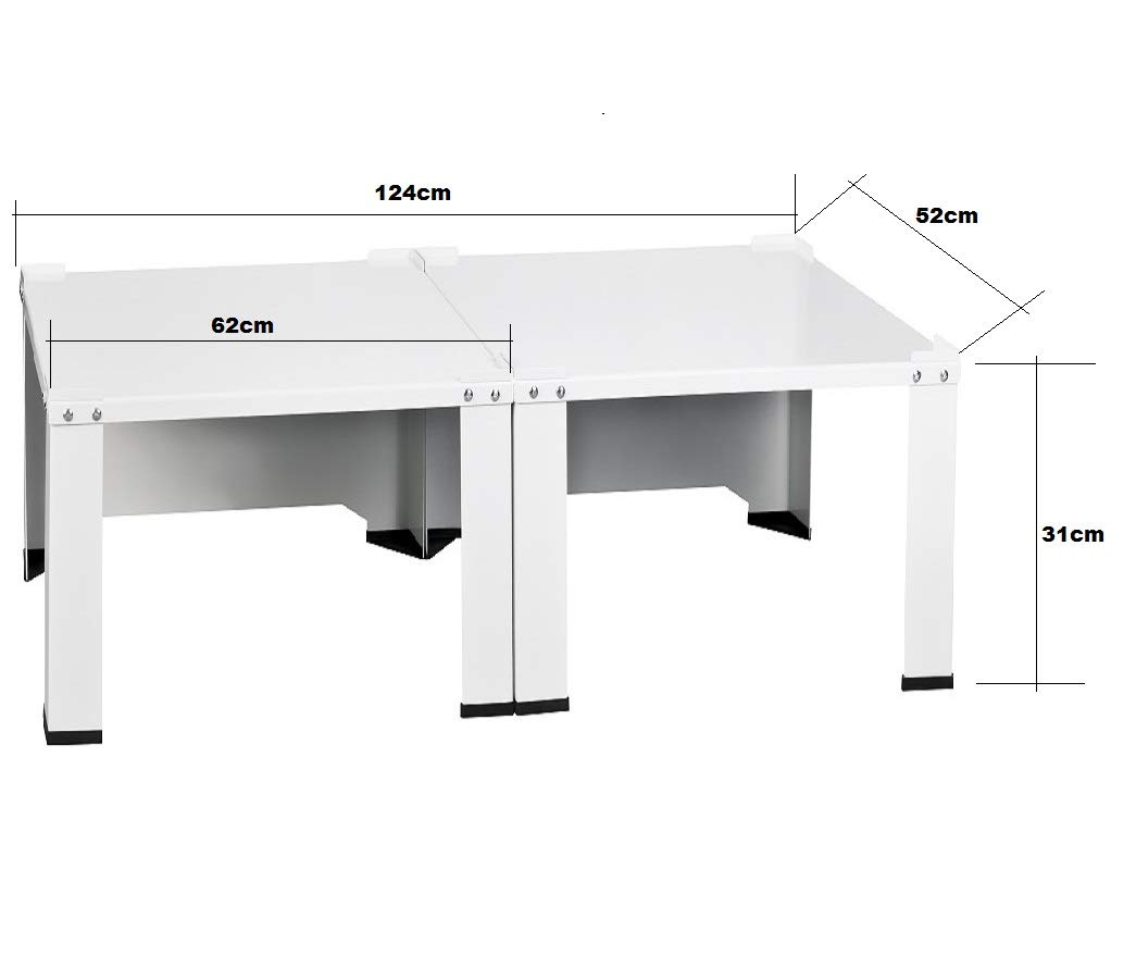 Doppel-Untergestell-fr-Waschmaschine-Trocker-Khlschrank-Doppelsockel-Unterschrank-Erhhung