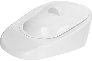 VGEBY Bettpfanne, PP Tragbare Haushaltsbettpfanne Glatte Bettpfanne für ältere Patienten mit Deckelgriff für Schwangere