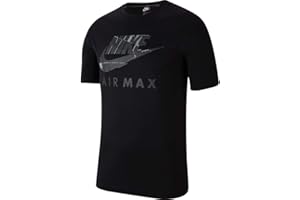 Nike Men's NSW Air Max T-Shirt, Regular Fit, 100% Cotton, Pull On, Crew Neck, Short Sleeve, Multiple Colors, US Size
