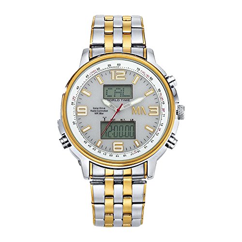 Meister Anker Herren Funkuhr 23cm Silbergrau Chronograph Mineralglas 490000011 Meister Anker Herren Funkuhr 23cm Silbergrau Chronograph Mineralglas 490000011