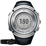 Easy Go Shopping Herrenuhr Professionelle Outdoor-Sport Wasserdichtes Laufen Klettern Smart Digital Bluetooth Uhr Unterstützung Herzfrequenzmesser Kompass (Farbe : Silber)