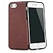 Produktbild QUADOCTA Case für iPhone 7 (4,7") Thin Fit Hülle Kunstleder Tasche für Apple iPhone Schutzhülle Bumper mit Soft Feel Coating in braun - iPhone7 Cover