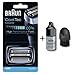 Braun 40B CoolTec Replacement Foil & Cutter Cartridge for all Braun CoolTec Mens Shavers, Compatible with CT2CC, CT2S, CT4CC, CT5CC, Features Active Cooling Technology with Advanced 3-Stage Cutting System, and Senso-Blade Technology with Cleaning Brush and Oil