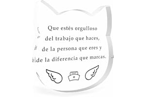 GUAVAGLIDE Regalos Para Enfermeras,Regalos De Para Enfermeras,Regalo Enfermera Despedida,Adornos Acrílicos Para Enfermera,Regalos Para Medicos,Regalos Enfermera Original,Graduacion Enfermeria,Enfermeria