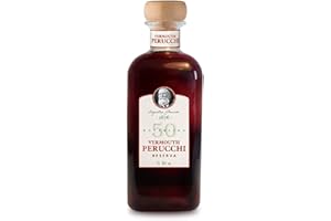 Vermouth Perucchi Reserva - Botella de Vermut Rojo Perucchi 1 L - 15% Alcohol - Primer Vermut 100% Elaborado en España - Vermut Selección Envejecido en Fudres