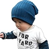 OKPOW Infant Baby Toddler Children Fashion Cute Beanie Winter Warm Hat for Boys Girls (blue)