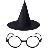 Harry Potter Şapkası Ve G&ouml;zl&uuml;ğ&uuml; Parti Yılbaşı Cadılar Bayramı Doğum G&uuml;n&uuml; Cosplay 1450