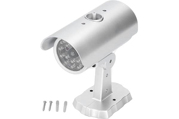 VBESTLIFE Caméra de sécurité factice, Fausse caméra à énergie Solaire CCTV de sécurité factice d'intérieur avec Design de Forme, pour Les devantures de magasins