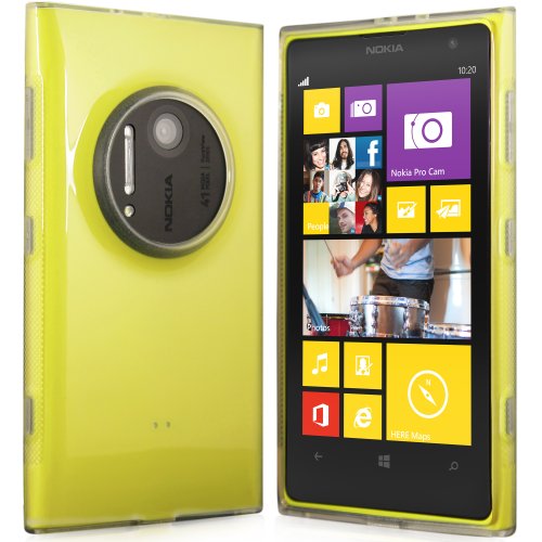 Preisvergleich Produktbild Silikonhülle Schutzhülle für Nokia Lumia 1020 Weiß-transparent