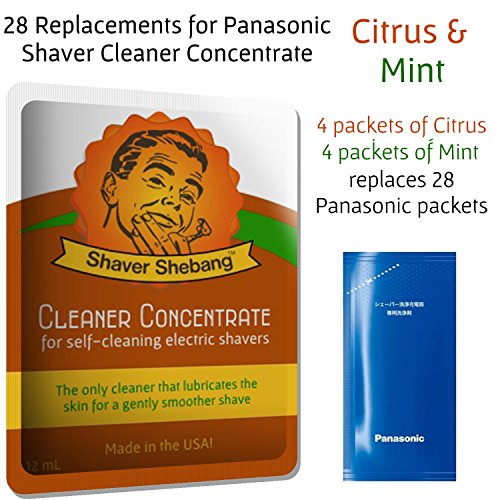 28 Panasonic ES-4L03 and WES-4L03 Detergent Replacements - Citrus & Mint - For ES-LV72, ES-LV82, ES-LV92, ES-LV74, ES-LV84, ES-LV94