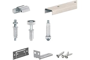 SLID'UP BY MANTION Système coulissant pliant SLID'UP 200 pour porte de placard 2 panneaux - rail 908 mm - 14 kg