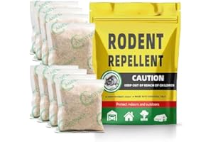 FONLIR Rodent Repellent, Mice Repellent Pouches, Peppermint Rat Deterrent, Mouse Repellent Indoor/Outdoor, Great Alternative to Ultrasonic, Powerfully Repel Mice & Rats Out of House/Garage/Attic, 8 Packs