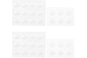 POPETPOP Cerace 4pcs Ceramics Spot Plate Porcelain Spotting Reaction Plate for Chemical Laboratory Experiment Chemical Testing 6/ 12Well Trays