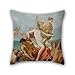 Produktbild beautifulseason Ölgemälde Sebastiano Ricci (Italienisch – Triumph der Marine Venus Kissenbezug 45,7 x 45,7 cm/45 von 45 cm beste Wahl für Hochzeit, Stuhl, Geburtstag, Mädchen, Kaffee Haus, Auto mit beiden