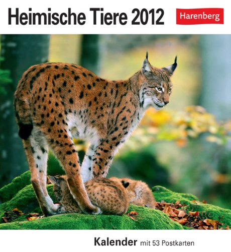 Heimische Tiere 2012. Postkartenkalender: Kalender mit 53 Postkarten