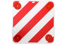 ProPlus bakre varningsskylt plast 50 x cm med reflektorer 361228