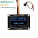 Produktbild Innovateking-EU I2C IIC 128x64 Pixel OLED Display-Modul 1.30 -Zoll-Punkt-Matrix-LCD-Display-Modull für Arduino Auflösung 5V SSH1106-Treiber-Chip mit 20cm 4P PH2.0 DuPont-Draht blau