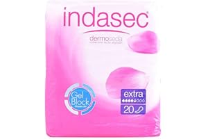 Indasec Dermoseda Compresa Incontinencia Extra Uds., Blanco, Aloe Vera, 20 Unidad