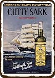 Weatherproof will not rust Laptopo 1964 Cutty Sark Scotch Whiskey Vintage-Look Replica Metal Sign