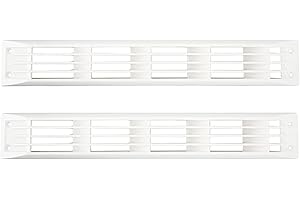 BUACHOIS 1 Paire Grille de Ventilation, Grille D'aération Carrée en ABS, Grille de Protection de Ventilation d'air pour Tous les Types D'évents de Navires Cover Row Rectangle Net