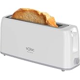 Solac - Toaster 800W, Long Slot, 6 Levels, Self-Centering, Crumb Catcher