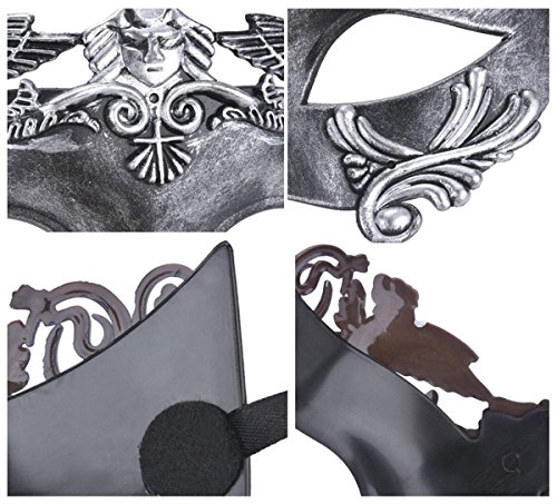 Kapmore Mens Maskerade Maske Griechische Römische Party Karneval Halloweenmaske - 7