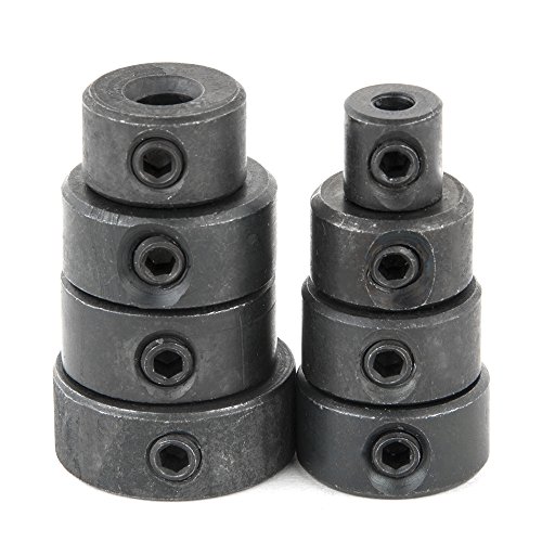 Fortag 8 tlg Tiefenanschlagringe Set Stellungsregler Ring Positionierer HSS-Locator Tiefenbegrenzer Tiefenstop Dübeln 3-16mm - 3
