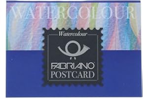 Fabriano Blocco Watercolour Postcard 10,5x14,8 Cm 300 Gr 20 Fogli Grana Fina
